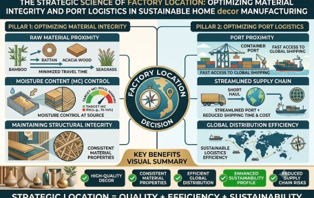 The Strategic Science of Factory Location: Optimizing Material Integrity and Port Logistics in Sustainable Home Decor Manufacturing